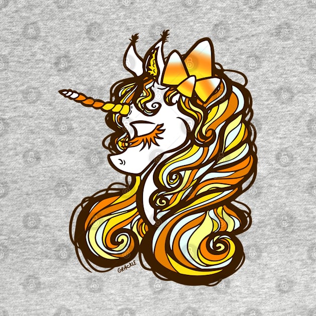 Candy Corn Unicorn by Jan Grackle